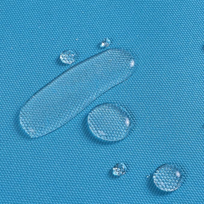 1200D Thicken Waterproof Canvas Fabric by The Yard 58" W Water-Resistant Polyester Fabric Heavy Duty Outdoor Upholstery Material for Chair Patio Cushion Furniture Cover Sewing DIY, 5 Yards Sky Blue