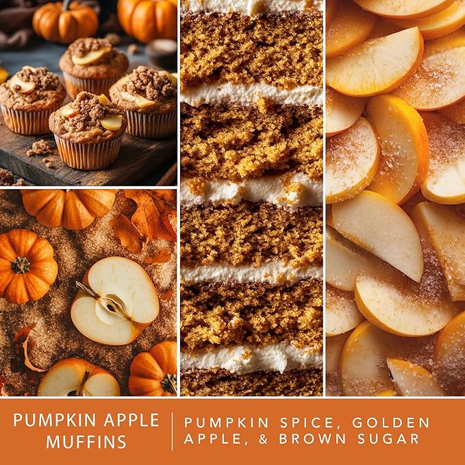Scentsationals Wax Melts Strong Scent - Pumpkin Apple Muffins - Long Lasting Scented Melts for Warmers, 10oz (24-Cubes)