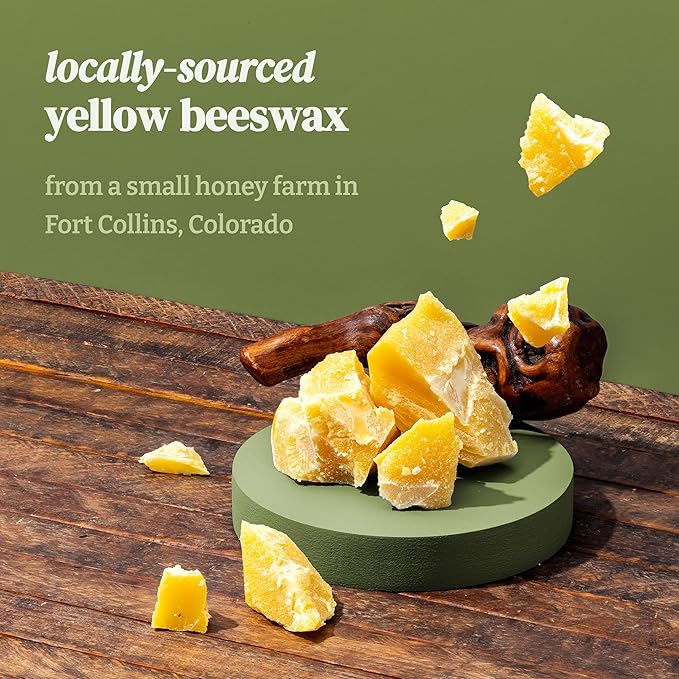 Orange Clove Organic Beeswax Candle | 2 Ingredients | 100% Pure Beeswax Candles, Non Toxic, Natural, Organic Candles, Beeswax Candles Scented, Non Toxic Candles, 80 Hour, 14oz