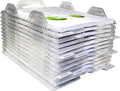 File Organizers - Letter Size, Stackable Trays for Desk - for Office Files, Mail, Documents - 12 Pack, Clear