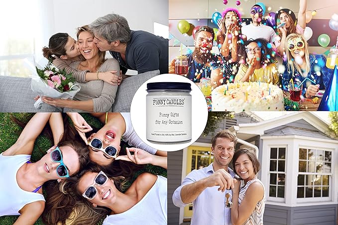 Funny Wedding Gifts for Couples - Bachelorette Gifts for Bride, Bridal Shower Gift for Bride and Groom, for Her, Newlyweds, Lavender Scented, 100% Soy Wax, Handmade in USA