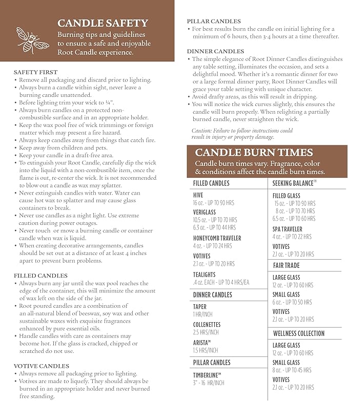 Root Candles Scented Candles in Travel Tin 24-Hour Honeycomb Traveler Handcrafted Beeswax Blend Candle, 4-Ounce, French Vanilla