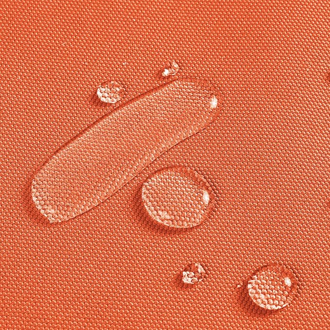 1200D Thicken Waterproof Canvas Fabric by The Yard 58" W Water-Resistant Polyester Fabric Heavy Duty Outdoor Upholstery Material for Chair Patio Cushion Furniture Cover Sewing DIY, 15 Yards Orange