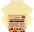 SUPERSCANDI 5 Pack Swedish Dishcloths for Kitchen - 100% Biodegradable & Compostable | Reusable Paper Towels Washable, Food-Safe & Without Plastic - Dish Rags Suitable for Any Surface | Premium, Sand