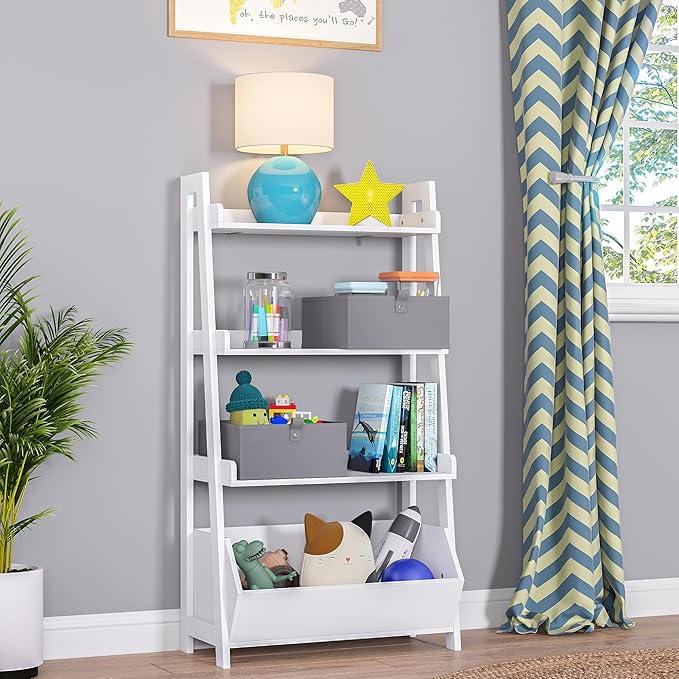 RiverRidge Kids 2pc Folding Storage Bins Set - 10.5” Bin Organizers with Handles - Gray Closet Organizer and Storage for Toys, Games, Shoes - Foldable Cube Storage Organizer Bins for Playroom, Nursery