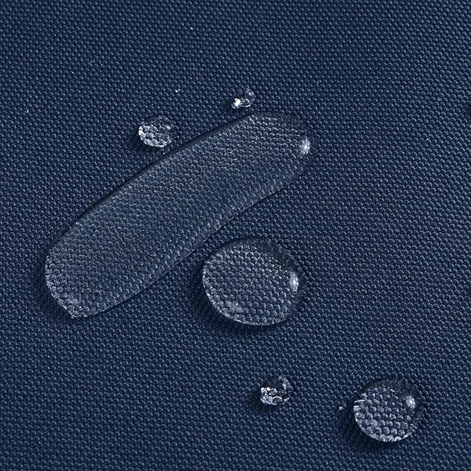 1200D Thicken Waterproof Canvas Fabric by The Yard 58" W Water-Resistant Polyester Fabric Heavy Duty Outdoor Upholstery Material for Chair Patio Cushion Furniture Cover Sewing DIY, 5 Yards Navy Blue
