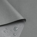 Waterproof Marine Canvas Fabric by The Yard 58" W 600D PVC Backing Water-Resistant Polyester Fabric Upholstery Material for Outdoor Indoor Marine Awning Tent Boat Furniture Cover, 1 Yard Light Grey