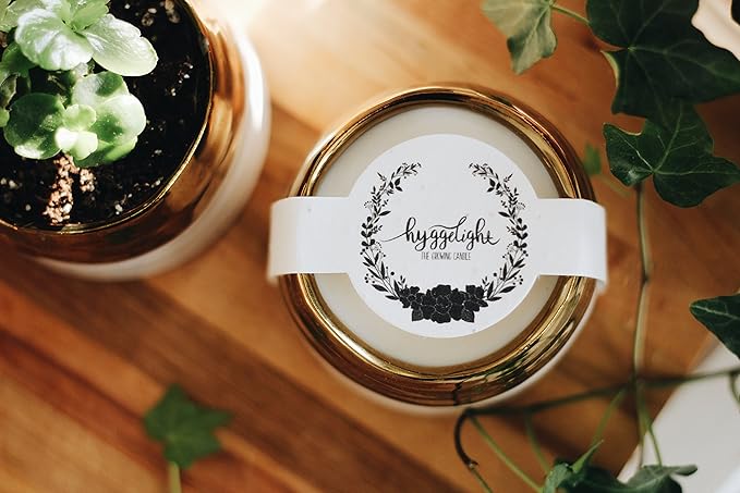 Hyggelight - The Growing Candle, Coffee Scented, 10oz Ceramic Pot, Aromatherapy Candles, 100% Soy, Cream and Espresso Aroma for Home, Clara
