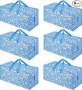 VENO 6 Pack Heavy Duty Moving Bags with Backpack Straps, Zippers & Handles, Extra Large Packing Bags for College Dorm Essentials, Moving Supplies Alternative to Cardboard Moving Boxes