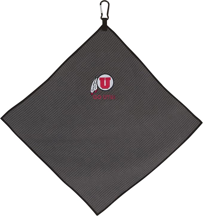 Team Effort Collegiate 15" x 15" Grey Microfiber Towel