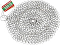 AMAGABELI GARDEN & HOME 7”x7” Cast Iron Cleaner 316L Stainless Steel Chainmail Scrubber for Griddle Skillet Dutch Oven Wok Grills Stainless Steel Pot Cast Iron Pan