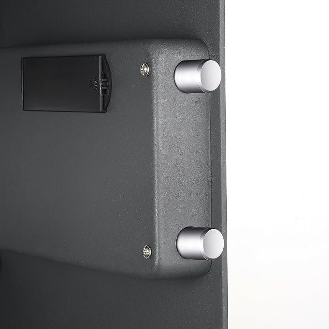 In-Wall Safe with Electronic Keypad and 2 Manual Override Keys - Protect Money, Jewelry, and Passports at Home or Business by Paragon Safes (Gray)