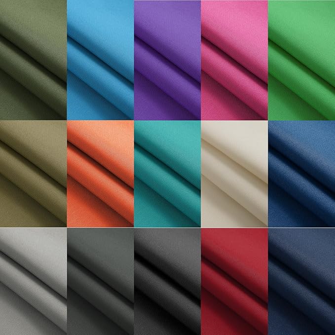 Thickened Waterproof Canvas Fabric by The Yard 1200D 58" W Outdoor Upholstery Material Heavy Duty Fabric Water Resistant Sewing Material for Chair Patio Cushion Purse Bag 3 Yard Ivory