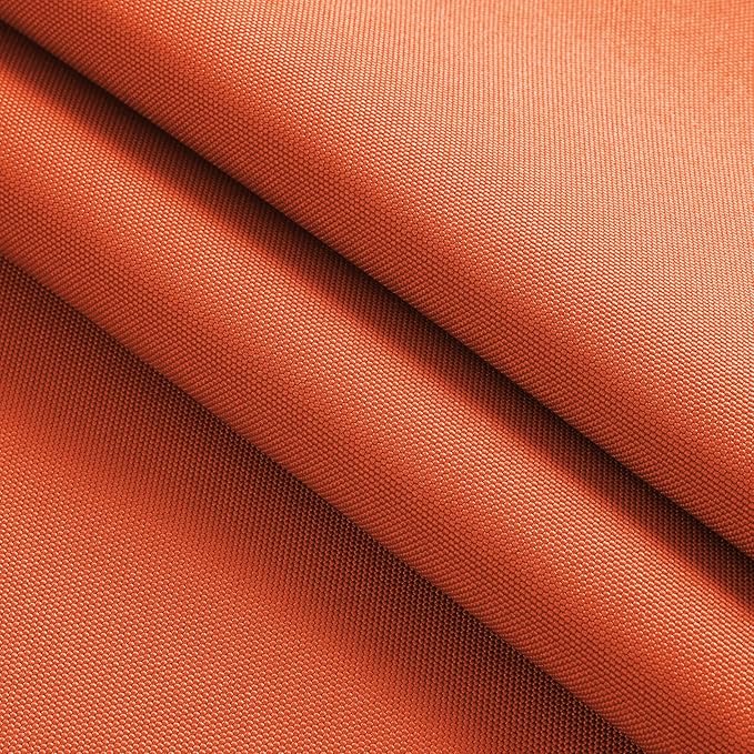 Thickened Waterproof Canvas Fabric by The Yard, 1200D 58" W Outdoor Upholstery Material Heavy Duty Fabric Water Resistant Sewing Material for Chair Patio Cushion Purse Bag, 1 Yard Orange