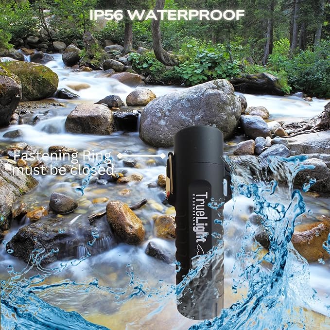 TrueLightEssentials Electric Rechargeable Plasma Lighter - Waterproof USB Arc Lighters with Flashlight LED Battery Indicator and Flexible Neck for Candle Survival Camping Emergency (Black, Long)