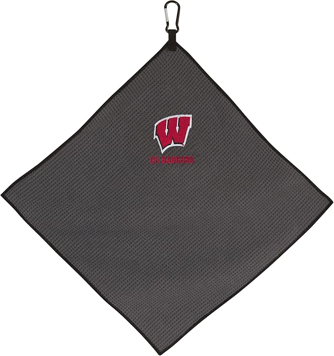 Team Effort Collegiate 15" x 15" Grey Microfiber Towel