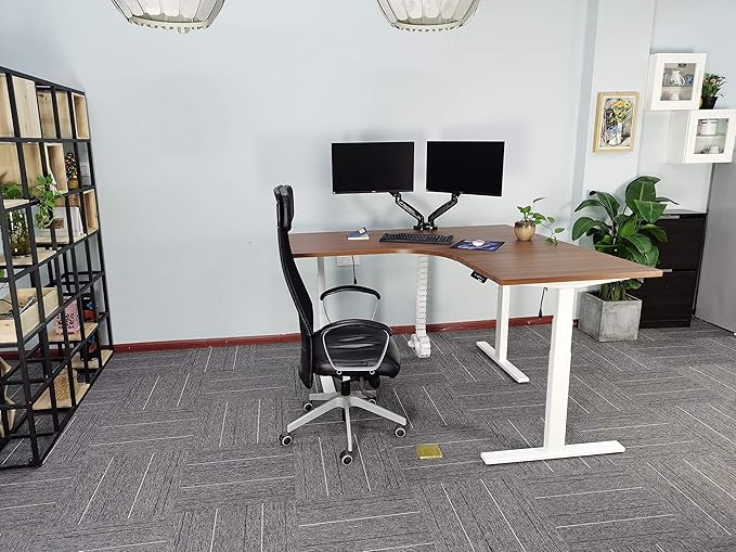 Vwindesk Vertebrae Cable Management Spine Kit | Height Adjustable Desk Quad Entry Wire Organizer, Black