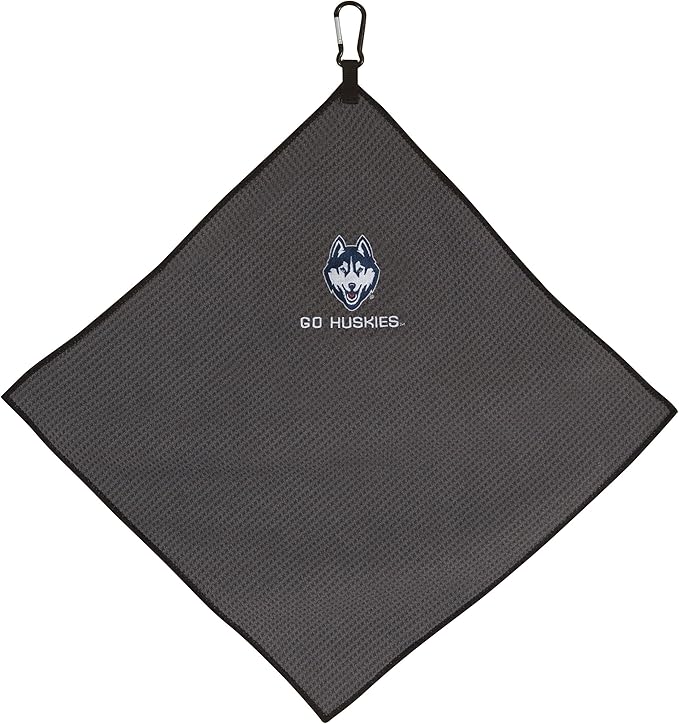 Team Effort Collegiate 15" x 15" Grey Microfiber Towel
