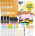 CxiRong Candle Making Kit for Adults, DIY Candle Making Supplies Craft Kits Including 4.4 lb Soy Wax, Beeswax, Jars, Tins, Candle Dyes, Essential Oils & More, Perfect for Home Decorations