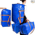 Strong180gsm Extra Large Moving Bags, Premium quality, Zipper Clothing Storage Tote, Three Carrying reinforced Handles, Versatile for Dorm, Packing, Storing, Organizing, Clothes, Blankets, Toys.