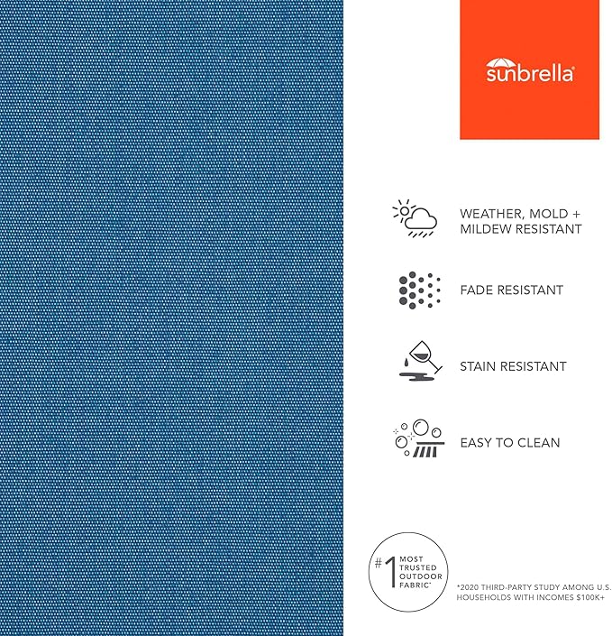 Sunbrella Outdoor Fabric by The Yard | Canvas Regatta | Official Sunbrella Seller | Indoor or Outdoor Upholstery Fabric for Chairs, Cushions, Drapery, Pillows, Furniture