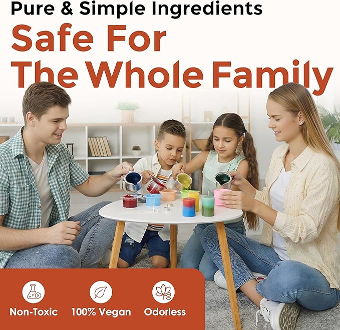 Maple Candle Dye - Made in The USA - Premium Colorants - Highly Concentrated - Popular Colors for Paraffin or Soy Wax - Great for Professionals or Hobbyist - 10 Dye Chips