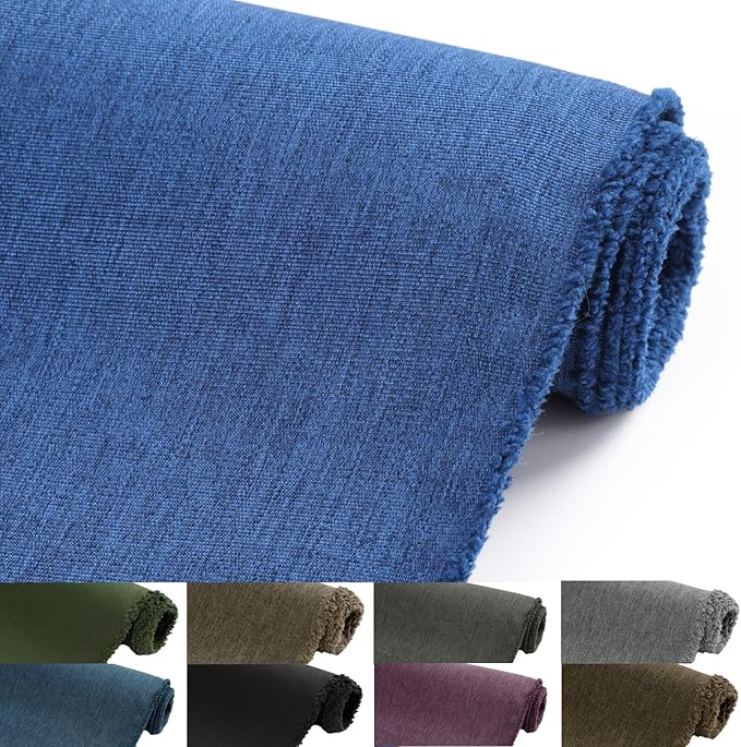 Waterproof Canvas Fabric by The Yard, 58inch 600D Upholstery Fabric Polyester Material Outdoor Water Resistant Material for Sewing Chair Patio Cushion Bag Sofa Seat Repair, 12 Yard Light Blue