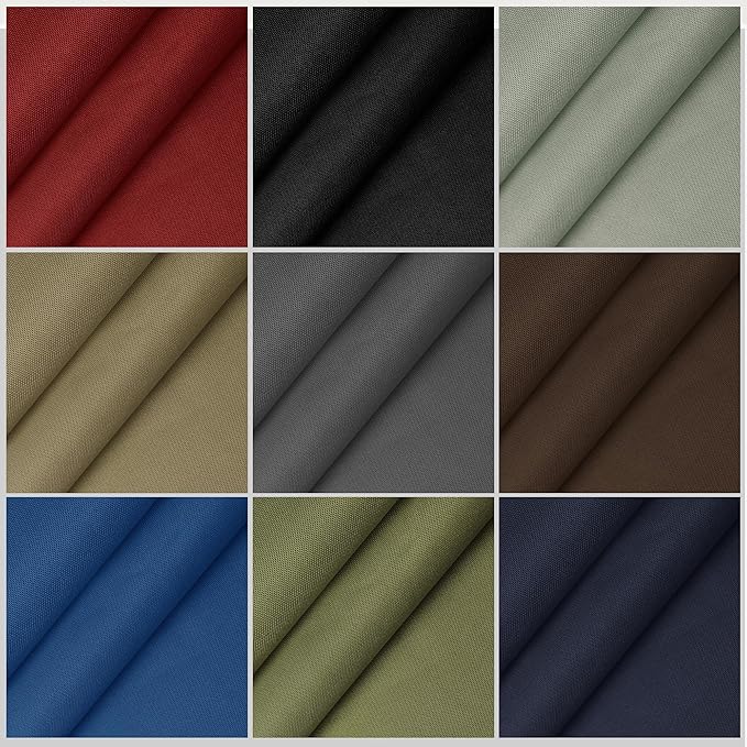 Foreate Waterproof Canvas Fabric by The Yard 600D Fade & UV Resistant Upholstery Fabric for Chairs Patio 58” W Indoor Outdoor Polyester Materials Sewing Tent DIY Cloth, 15 Yard Wine Red