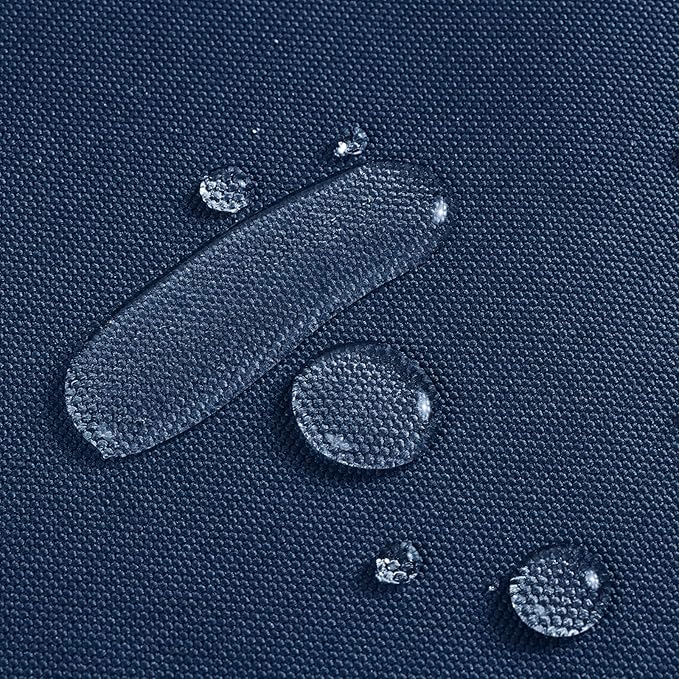 1200D Thicken Waterproof Canvas Fabric by The Yard 58" W Water-Resistant Polyester Fabric Heavy Duty Outdoor Upholstery Material for Chair Patio Cushion Furniture Cover Sewing DIY, 5 Yards Blue
