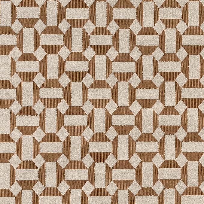 Sunbrella Striped Fabric by The Yard | Official Sunbrella Seller | Indoor or Outdoor Upholstery Fabric for Chairs, Cushions, Drapery, Pillows, Furniture | Assemble II Teak