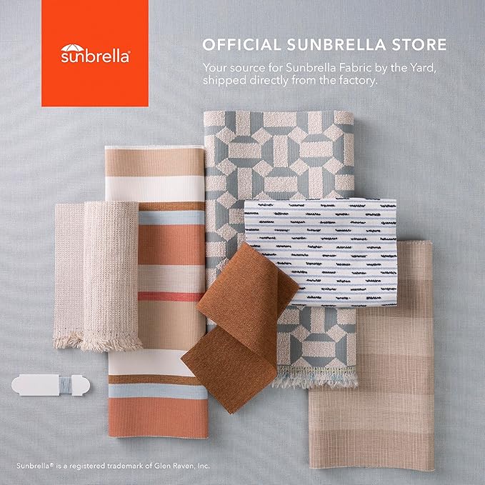 Sunbrella Outdoor Fabric by The Yard | Play Scarlet (Solid) | Official Sunbrella Seller | Indoor or Outdoor Upholstery Fabric for Chairs, Cushions, Drapery, Pillows, Furniture