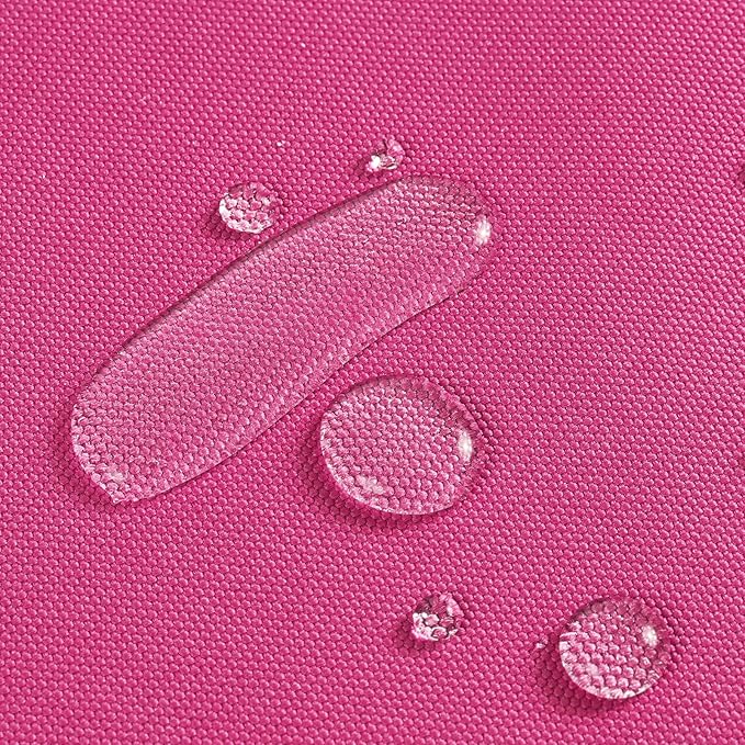1200D Thicken Waterproof Canvas Fabric by The Yard 58" W Water-Resistant Polyester Fabric Heavy Duty Outdoor Upholstery Material for Chair Patio Cushion Furniture Cover Sewing DIY, 5 Yards Pink