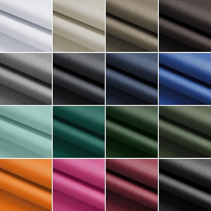 Waterproof Marine Canvas Fabric by The Yard 58" W 600D PVC Backing Water-Resistant Polyester Fabric Upholstery Material for Outdoor Marine Awning Tent Boat Furniture Cover, 1 Yard Pale Turquoise