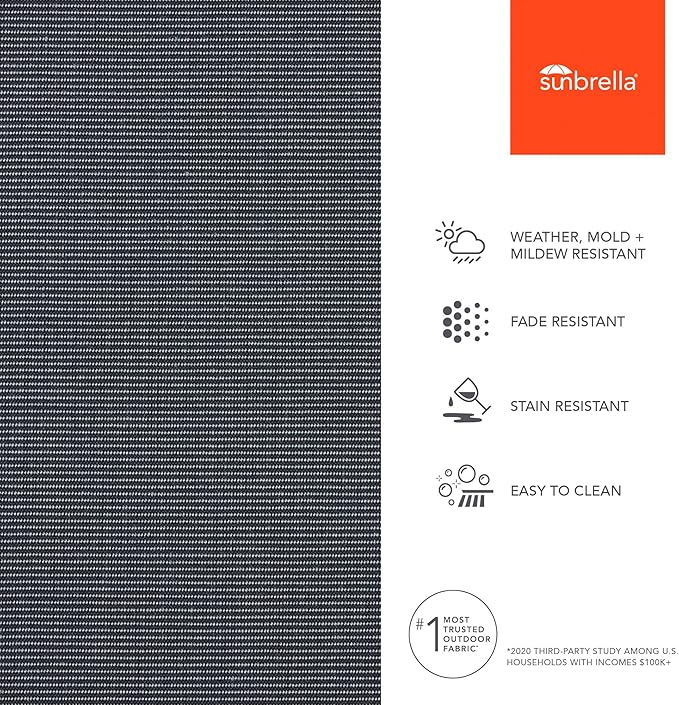 Sunbrella Outdoor Fabric by The Yard | Canvas Twilight | Official Sunbrella Seller | Indoor or Outdoor Upholstery Fabric for Chairs, Cushions, Drapery, Pillows, Furniture