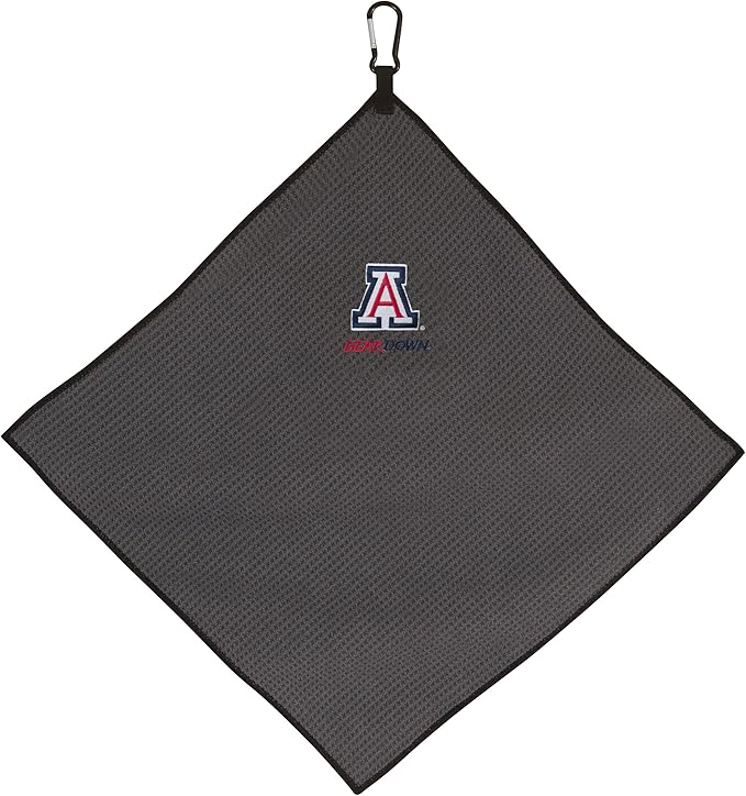 Team Effort Collegiate 15" x 15" Grey Microfiber Towel