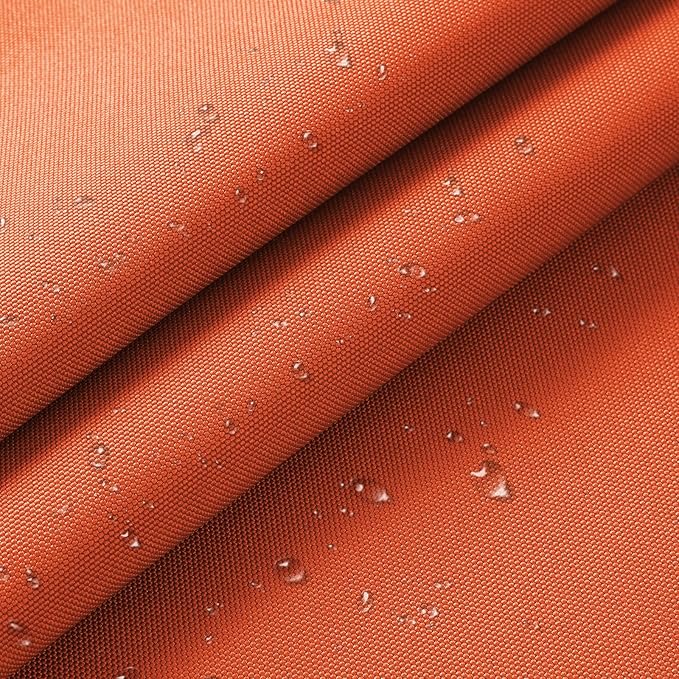 1200D Thicken Waterproof Canvas Fabric by The Yard 58" W Water-Resistant Polyester Fabric Heavy Duty Outdoor Upholstery Material for Chair Patio Cushion Furniture Cover Sewing DIY, 3 Yards Orange