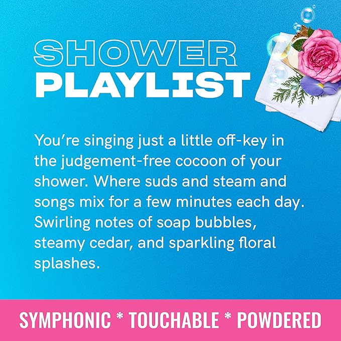 Friday Collective Shower Playlist Candle Fresh & Clean Scented Made with Essential Oils 3 Wicks 13.5 oz
