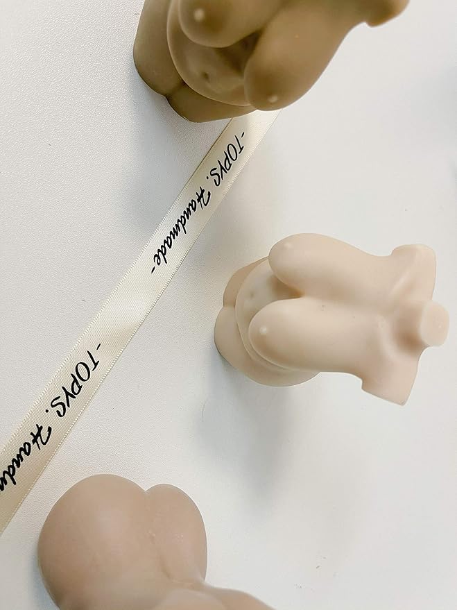 Human Body Silicone Resin Mold for Candles, Chocolate, Soap - Sexy Woman Curvy Figure 3D Moulds, Naked Fat Females Clay Mould for Resin Pendant Plaster Carving