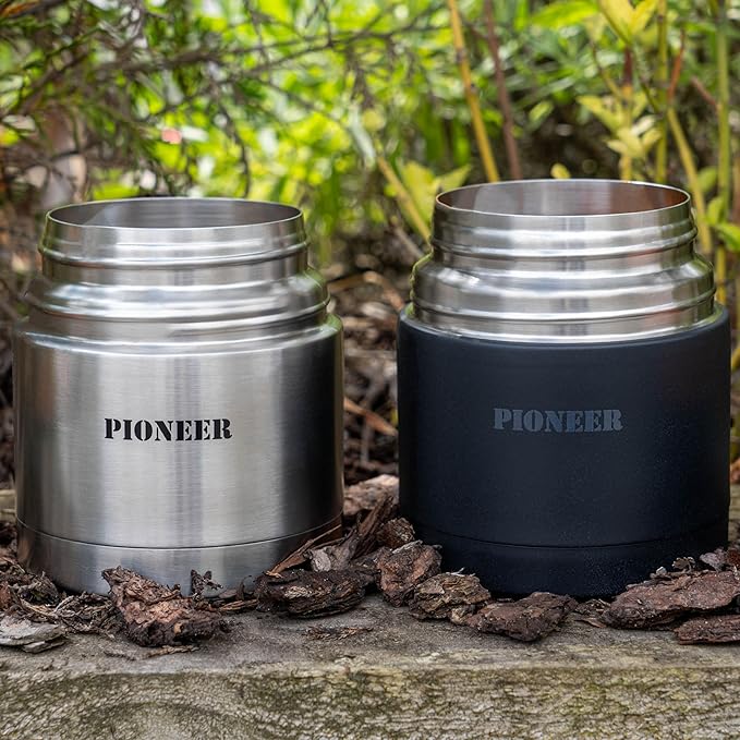 Pioneer Vacuum Insulated Leakproof Soup/Food Flask, 8 Hours Hot 24 Hours Cold, Black, 1000 ml