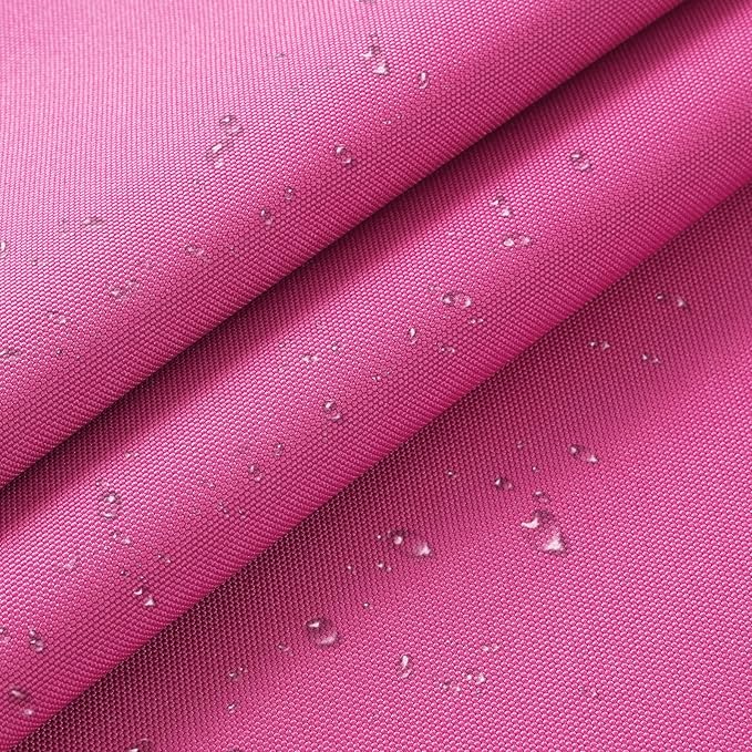 1200D Thicken Waterproof Canvas Fabric by The Yard 58" W Water-Resistant Polyester Fabric Heavy Duty Outdoor Upholstery Material for Chair Patio Cushion Furniture Cover Sewing DIY, 5 Yards Pink