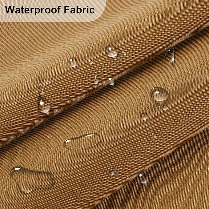 Waterproof Canvas Fabric - 58" Wide 1000D Upholstery Polyester Material - Durable Indoor Outdoor Water Resistant Fabric for Furniture Cover Cushion Home Awning Tent (Coyote Brown, 1 Yard)