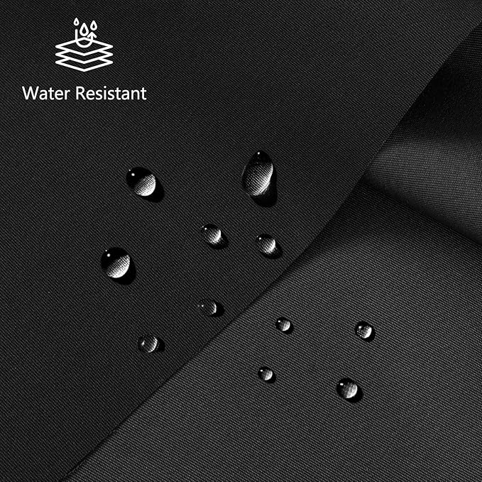 Waterproof Canvas Fabric by The Yard, 58inch 600D Upholstery Fabric Polyester Material Outdoor Water Resistant Material for Sewing Chair Patio Cushion Bag Sofa Seat Repair, 3 Yard Black