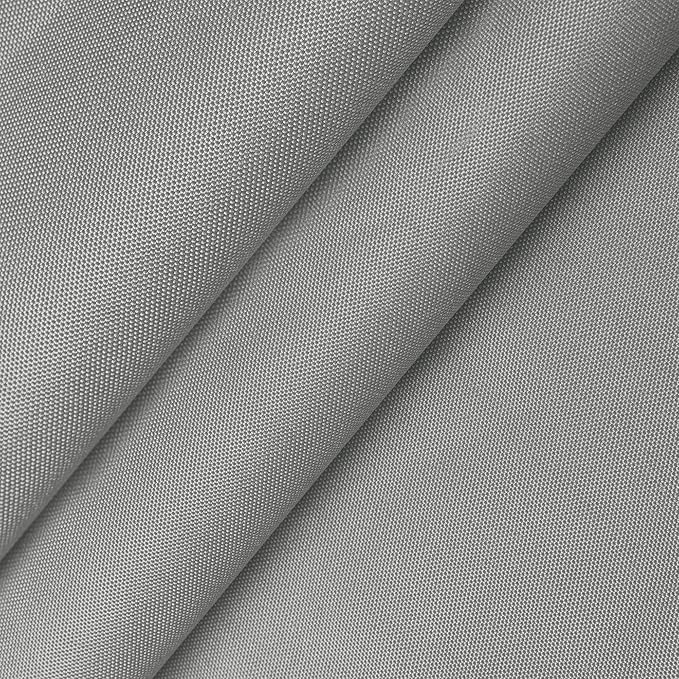 Foreate Waterproof Canvas Fabric by The Yard 600D Fade & UV Resistant Indoor Outdoor Oxford Fabric 58” W Upholstery Polyester Material for Patio Chairs Tent Camping DIY, 1 Yard Silver Gray