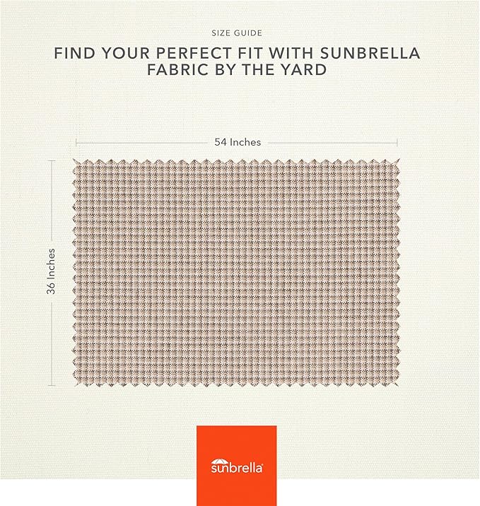 Sunbrella Outdoor Fabric by The Yard | Lore Desert | Official Sunbrella Seller | Indoor or Outdoor Upholstery Fabric for Chairs, Cushions, Drapery, Pillows, Furniture