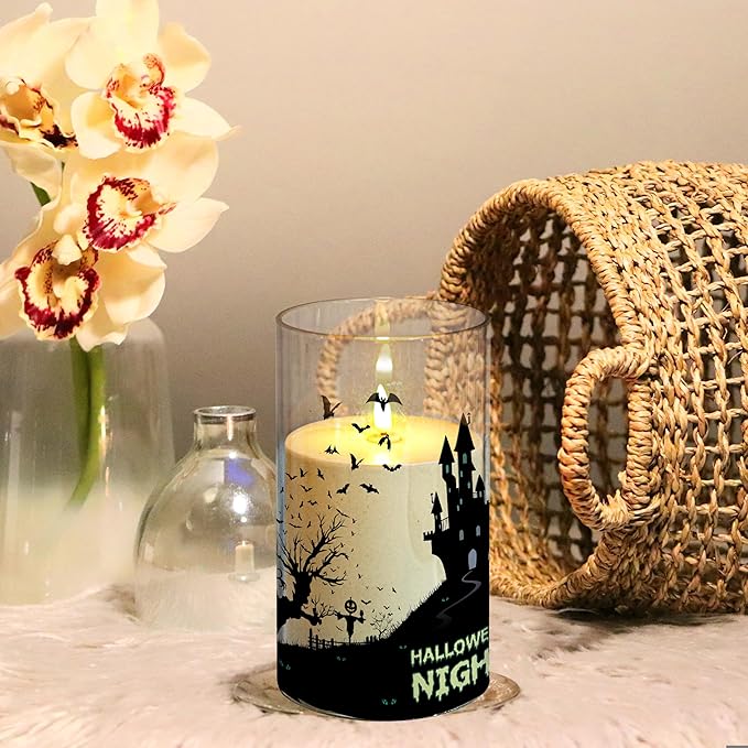 NICEME 7" x 4" Large Waterproof Outdoor Flameless Candles with Remote Control and Timer, Acrylic Outdoor Flickering Candles Battery Operated for Indoor Outdoor Lanterns Patio Porch, Long Lasting 2PCS