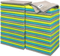 FIXSMITH Microfiber Cleaning Cloth - Pack of 50, Microfiber Towels for Cars 16 x 12 in, Highly Absorbent Cleaning Rags, Lint-Free, Streak-Free Cleaning Cloths for Car Kitchen Home Office