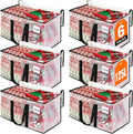 RoomHacks Clear Heavy Duty Extra Large Moving Bags, Reinforced Handle and Double Zipper Storage Bags for Packing Essentials (6 Packs)