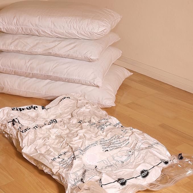Simple Houseware 5 Pack - Extra Large Vacuum Storage Bags to Space Saver for Bedding, Pillows, Towel, Blanket, Clothes (26.5" x 39.5")