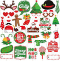 KatchOn, 35 Pcs Huge Christmas Photo Booth Props Kit, DIY | Christmas Decorations Indoor | Holiday Photo Booth Props for Photoshoot Selfie Xmas Decorations | Navidad Decoración