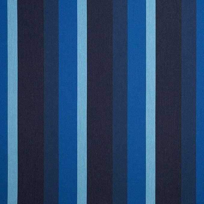 Sunbrella Outdoor Fabric by The Yard | Gateway Indigo (Striped) | Official Sunbrella Seller | Indoor or Outdoor Upholstery Fabric for Chairs, Cushions, Drapery, Pillows, Furniture